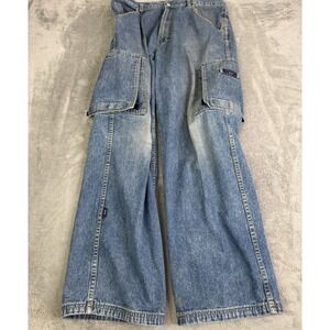 Vintage Y2K Tommy Hilfiger Relaxed Baggy Jeans Men's Size 36X32 Blue Grunge